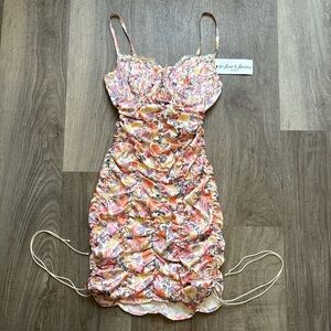 For Love And Lemons Floral Mini Dress - Pink